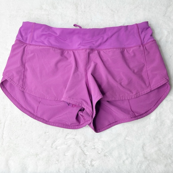 Lululemon Speed Up Purple Shorts Size 6 - Picture 2 of 5